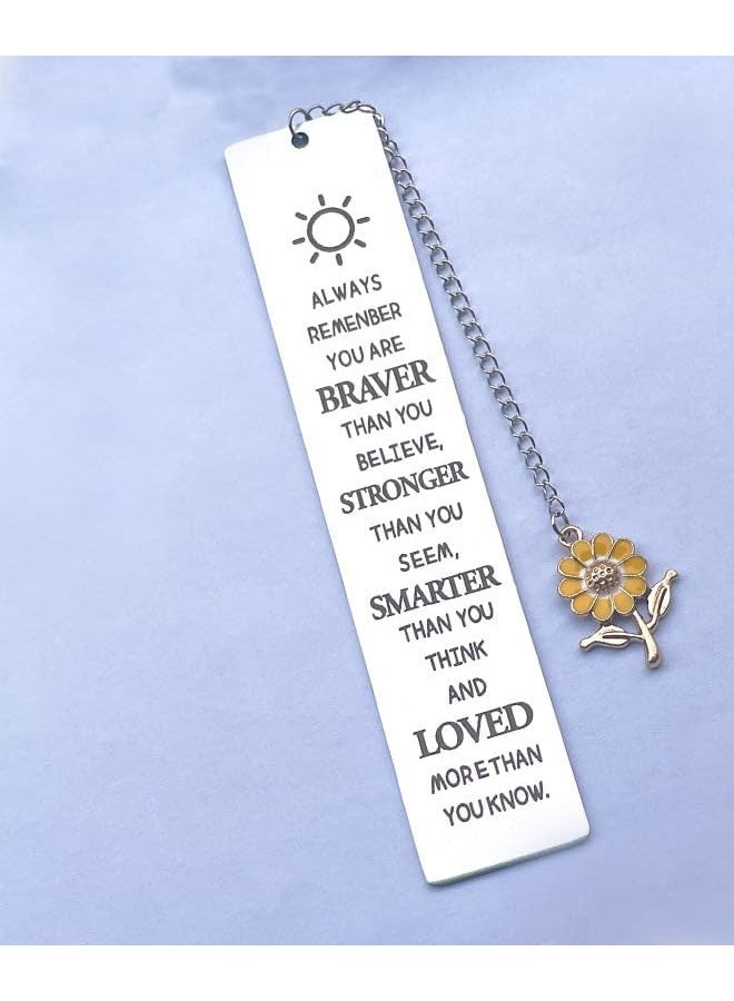 Inspirational Gifts Bookmarks for Girls Women Always Remember You are Braver Bookmark - Image 3